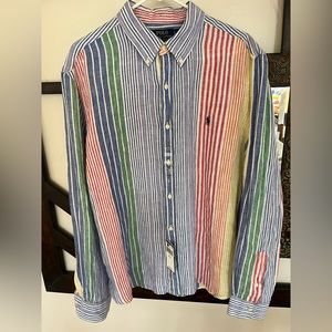 Ralph Lauren Polo Linen Button Down Shirt
